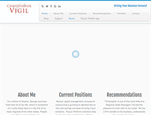 Tablet Screenshot of christophervigil.net